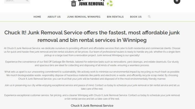 Junk Removal Winnipeg